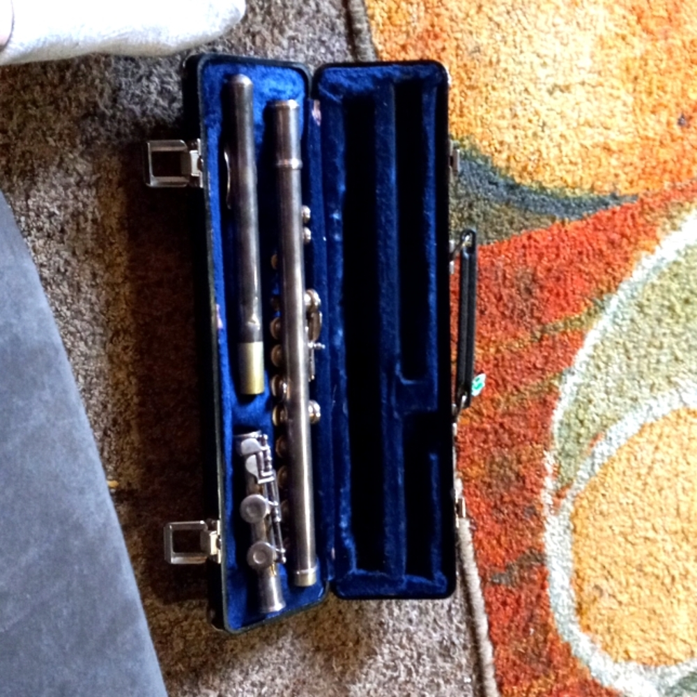 Old silver plated flute